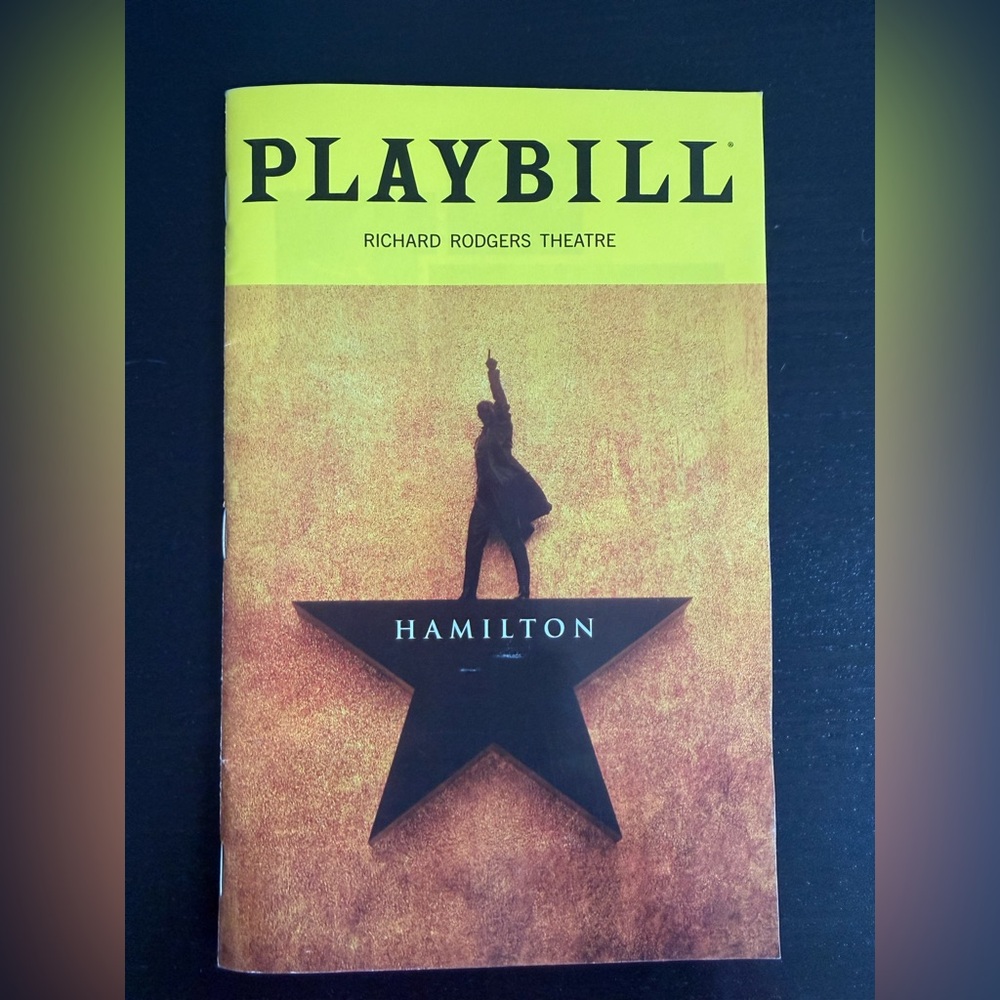 Hamilton Playbill from Richard Rodgers Theatre